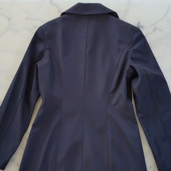 NWOT. Dark Navy Blue Thick Polyester Coat with Lining and Pockets. - Picture 7 of 9